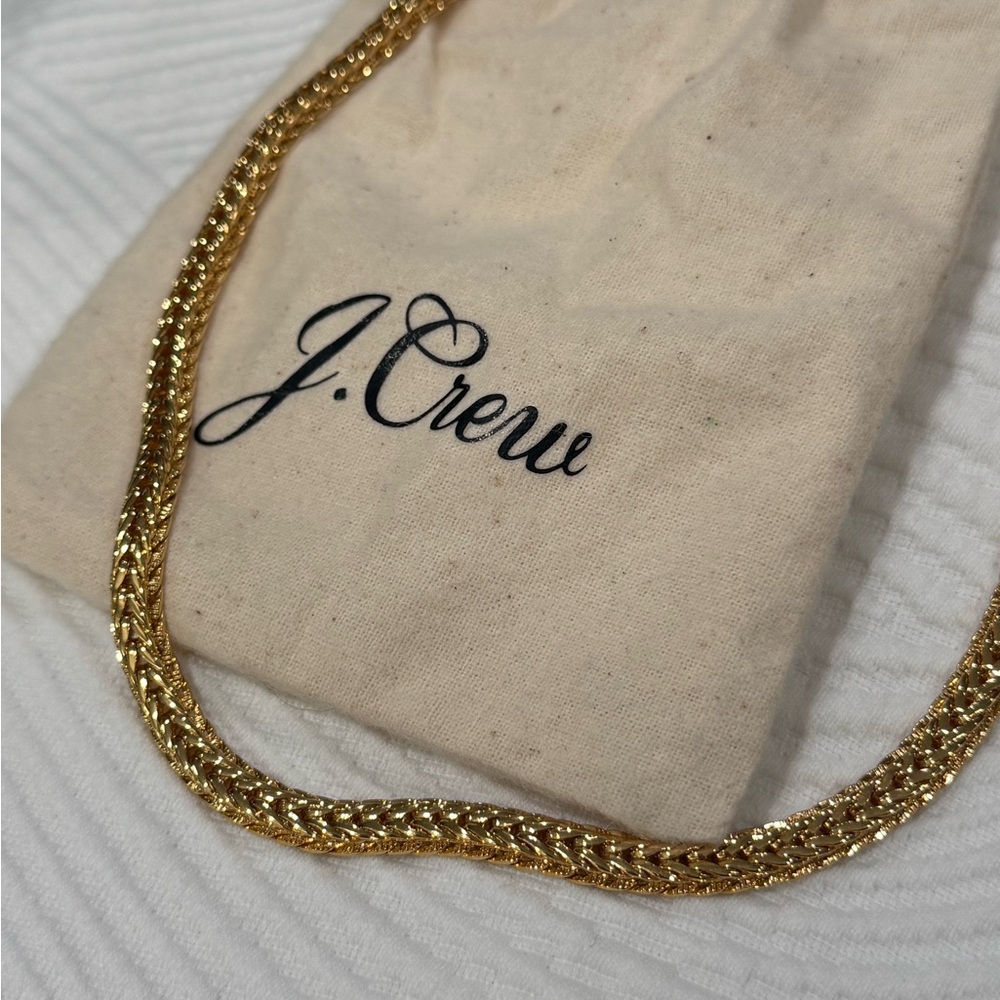 J. Crew Gold Wheat Chain Necklace
